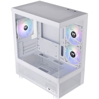 Geh Thermaltake View 170 TG Mini Tower, "ARGB Snow", White retail