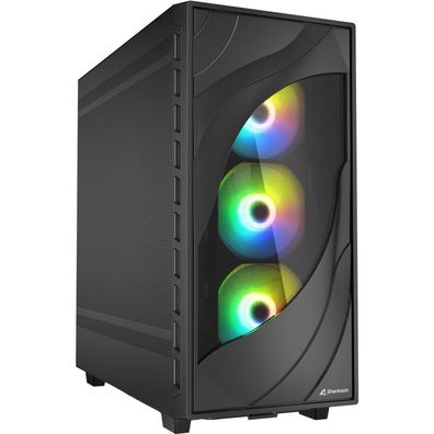 Sharkoon Sharkoon Gehäuse Rebel C80M RGB ATX 1xMetall schwa