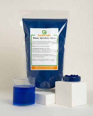Blaue Spirulina Pulver 4x 50 g