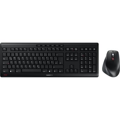 CHERRY TAS Desktop-set Stream Comfort Wir DE-Lay Schwarz
