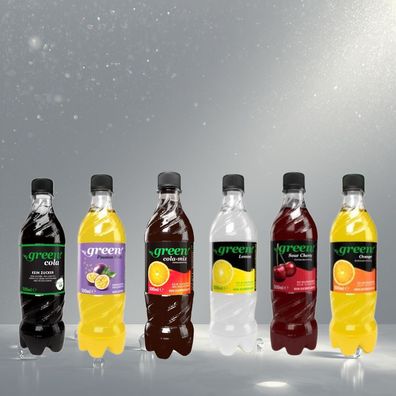 Green Cola 0,5l | Verschiedene Sorten Sour Cherry / 6 Flaschen