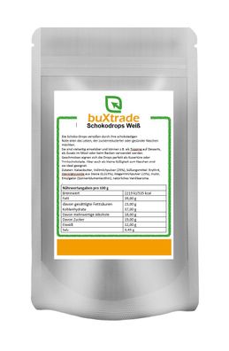 Schokodrops Weiß 5 kg