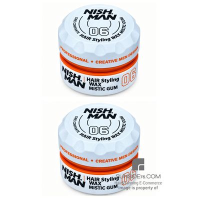 NishMan/Hair Styling Wax 06 "Mystic Gummy" 2x150ml/Haarstyling/Haarpflege