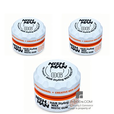 NishMan/Hair Styling Wax 06 "Mystic Gummy" 3x150ml/Haarstyling/Haarpflege