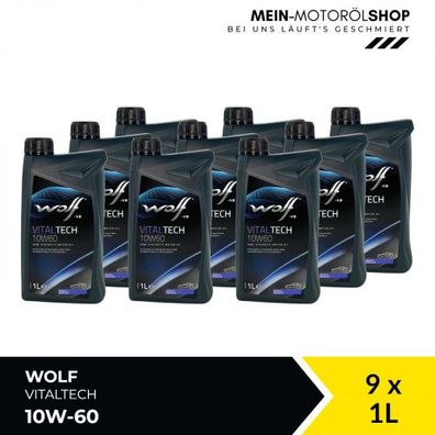 Wolf VitalTech 10W-60 9x1 Liter