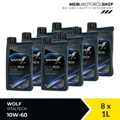 Wolf VitalTech 10W-60 8x1 Liter