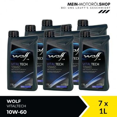 Wolf VitalTech 10W-60 7x1 Liter