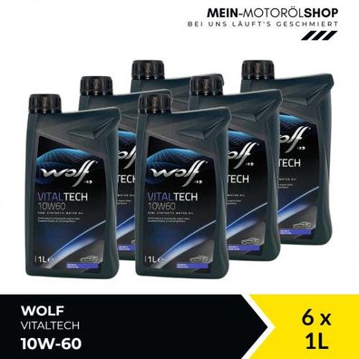 Wolf VitalTech 10W-60 6x1 Liter