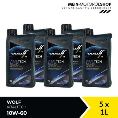 Wolf VitalTech 10W-60 5x1 Liter
