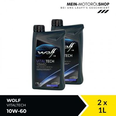 Wolf VitalTech 10W-60 2x1 Liter