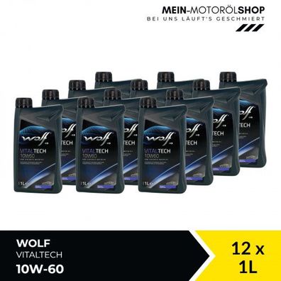 Wolf VitalTech 10W-60 12x1 Liter