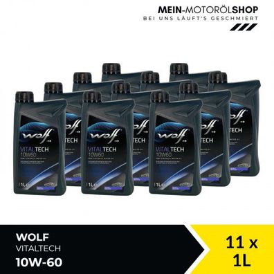 Wolf VitalTech 10W-60 11x1 Liter
