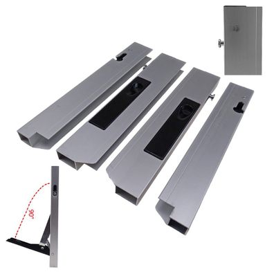 2er Set Bordwandverschluss 350mm links / rechts Pilzzapfen inkl. Gegenhalter