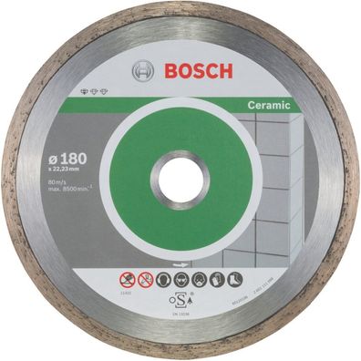 Diamanttrennscheibe Standard for Ceramic, Ø 180mm (10 Stück, Bohrung 22,23mm)