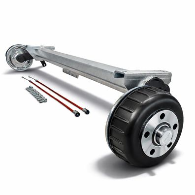 Alko Anhängerachse gebremst 1800kg B1800-9, Auflage = 1700mm, Radanschluss 5x112