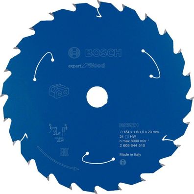 Bosch Kreissägeblatt Expert for Wood, Ø 184mm, 24Z
