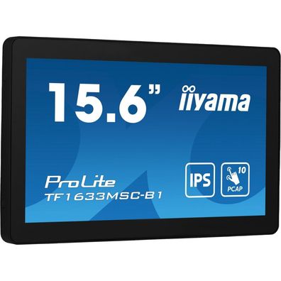 IIYAMA 39.5cm (15,6") TF1633MSC-B1, 16:9, Touch HDMI+DP bl retail