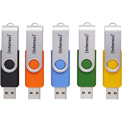 Intenso Office Line 16GB USB Stick 3.2 Multipack x5 bunt