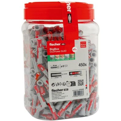 Fischer DuoPower 8x40 BigBox (450 Stk.) - 570549