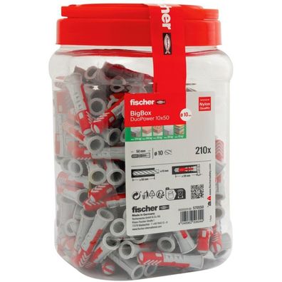 Fischer DuoPower 10x50 BigBox (210 Stk.) - 570550