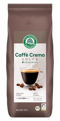 3x Lebensbaum Caffè Crema Solea®, ganze Bohne 1000g
