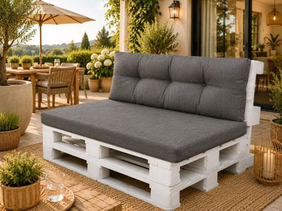 Best For Home - Luxuriöse Palettenmatratze mit Rückenpolster für Komfort & Lounge