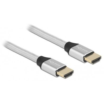 Delock DELOCK Ultra High Speed HDMIKabel 48Gbps 8K 60Hz silber 0,5m