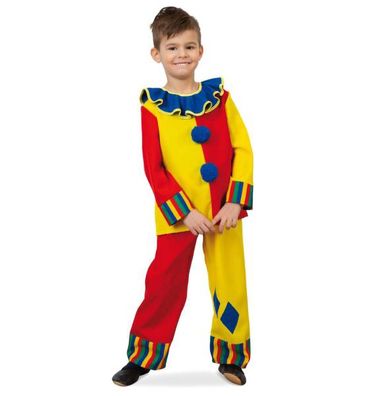 Fries Kinderkostüm Clown Happy - Größe: 116