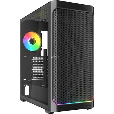 Sharkoon Sharkoon Gehäuse AK4W RGB ATX 1xGlas schwa