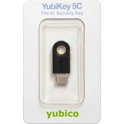 Yubico YubiKey 5C, Sicherheitsschlüssel (schwarz/gold)