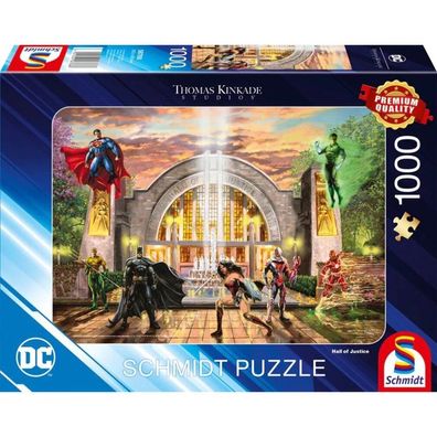 Thomas Kinkade Studios: Dc Justics League - Hall Of Justice (1000 Teile)