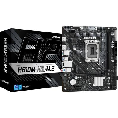ASRock H610M-H2/M.2, 1700 mATX HDMI, DDR4 retail