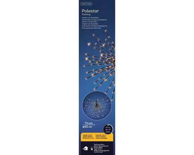 LED Polarstern flash-effekt Outdoor
dia45cm
72L
schwarz/klassisch warm