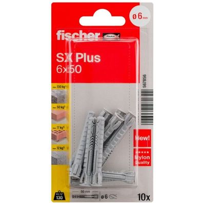 Dübel Sx Plus 6X50 K (Hellgrau, 10 Sück)