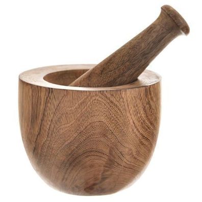 MANGO Gewürzmörser aus Holz