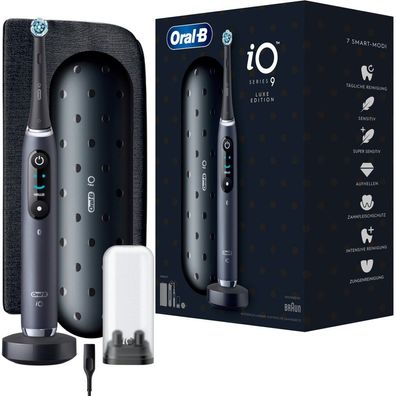 Oral-B Io Series 9 Luxe Edition, Elektrische Zahnbürste (Schwarz, Black Onyx)