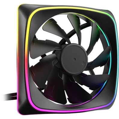 Sharkoon Sharkoon Lüfter 120 * 120 * 25 SHARK Lights PWM RGB schwa