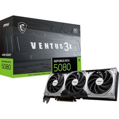 MSI RTX5080 Ventus 3X OC, 16GB GDDR7 HDMI 3xDP