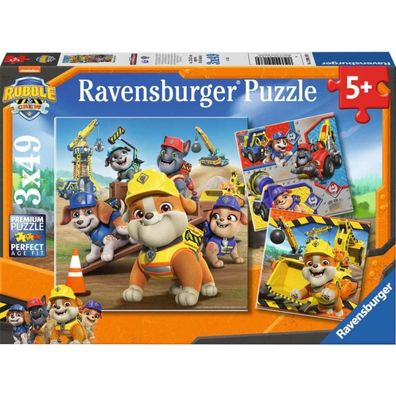 Kinderpuzzle Rubble & Crew Arbeitsfahrzeuge (3X 49 Teile)