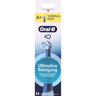 Oral-B iO Aufsteckbürsten Ultimative Reinigung BLACK 6er