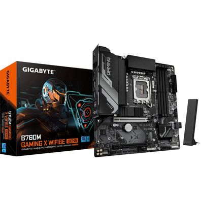 Gigabyte B760M Gaming X WiFi6E Gen5, (B760, 1700, ATX, DR5