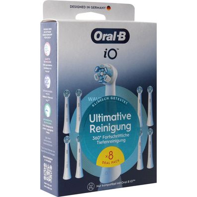 8 Oral-B iO Ultimative Reinigung Zahnbürstenaufsätze