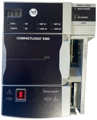 Allen-Bradley 5069-L310ER CompactLogix 5380 EtherNet/IP PLC Controller Used