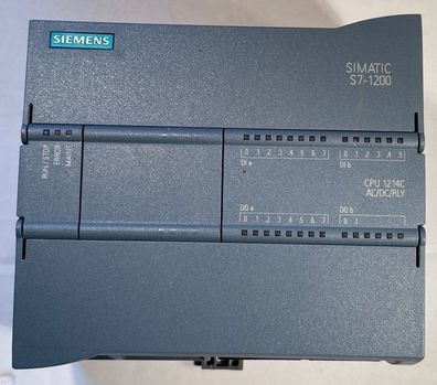 Siemens Simatic S7-1200 CPU 1214C 6ES7214-1BG40-0XB0 AC/DC/RLY PLC Used Working