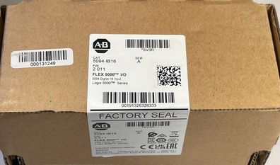 Allen-Bradley 5094-IB16 FLEX 5000 16-Channel Digital Input Module New Factory Sealed