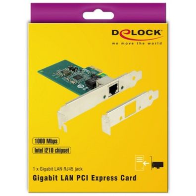 Delock DELOCK PCI Express x1 Karte 1x RJ45 Gigabit LAN i210