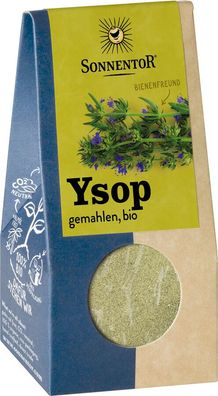 3x Sonnentor Ysop gemahlen, Packung 25g