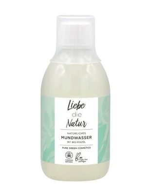 Natürliches Mundwasser mit Minze (300ml) - Liebe die Natur