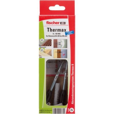 Fischer Fischer 2x Abstandsmontagesystem Thermax 8/80 M6 B - 45680