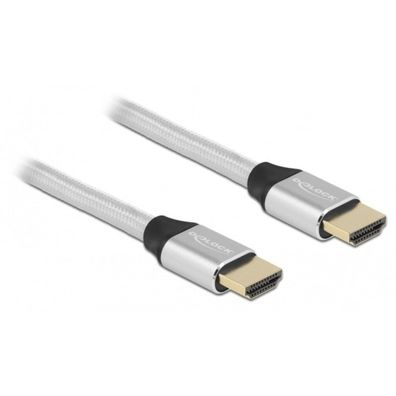 Delock DELOCK Ultra HighSpeed HDMI Kabel 48 Gbps 8K 60 Hz silber 1m